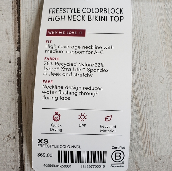 Athleta Freestyle Colorblock High Neck Bikini Top - Picture 11 of 12